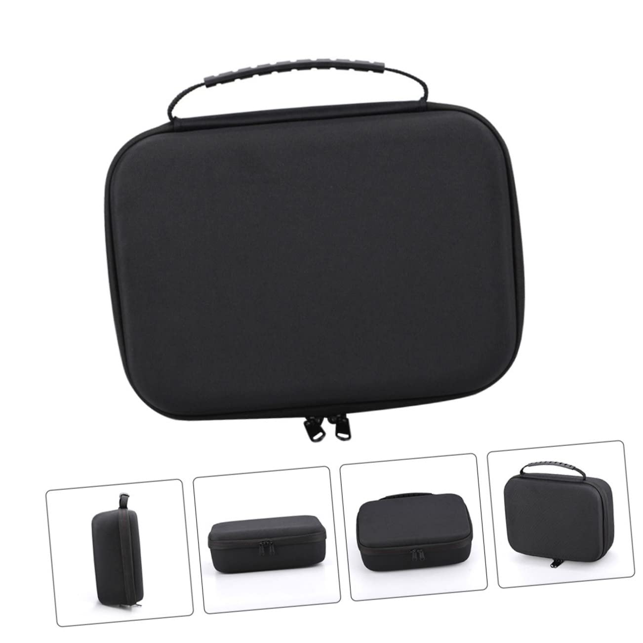 Bolsa Organizadora de Cables Electrónicos para Viajeros, Diseño Compacto Cremallera, Material Eva Resistente, Almacenamiento Práctico para Accesorios Digitales, Color Negro