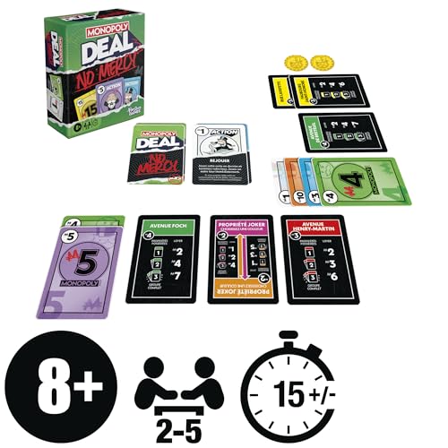 Jeu classique Hasbro Monopoly Deal No Mercy - vue 3