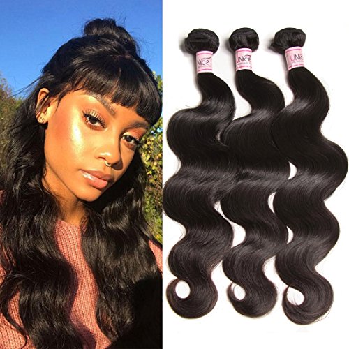 Unice Hair Malaysian Body Wave 3 Bundles Waving Unprocessed Virgin Human Hair Extensions Natural Color (20 22 24)