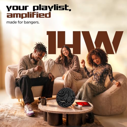 Image of Nu Republic Sonicpop 1450 Wireless Speaker | 14W Powerful Sound | Wireless Connectivity v5.4 | RGB Lights | TWS Pairing | 8H Playtime | One-Tap Controls | Type-C Fast Charging- Black