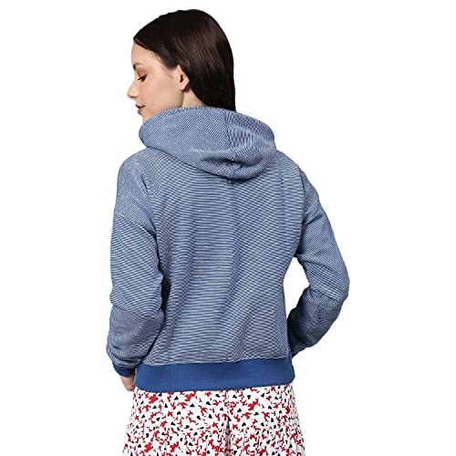 Image of Campus Sutra Cotton Women High Neck Sweatshirt