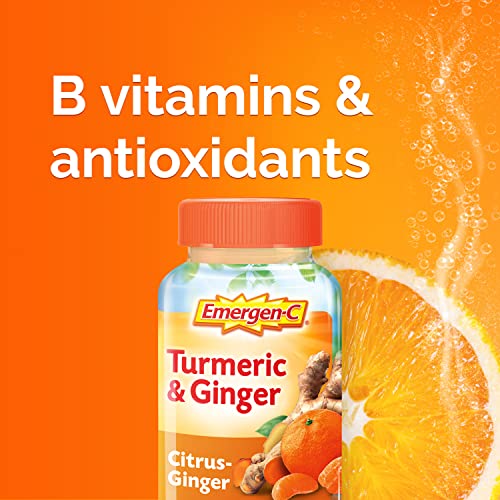 Emergen-C Citrus-Ginger Gummies, Turmeric And Ginger, Immune Support Natural Flavors With High Potency Vitamin C thumb #4