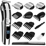 [page_title]-NAVANINO Haarschneidemaschine Profi Haarschneider Herren Haartrimmer Bartschneider Bart- / Körperhaarschneider Nasenhaarschneider Präzisionstrimmer Batterie- und Strombetrieb, Wasserdicht 10 In 1