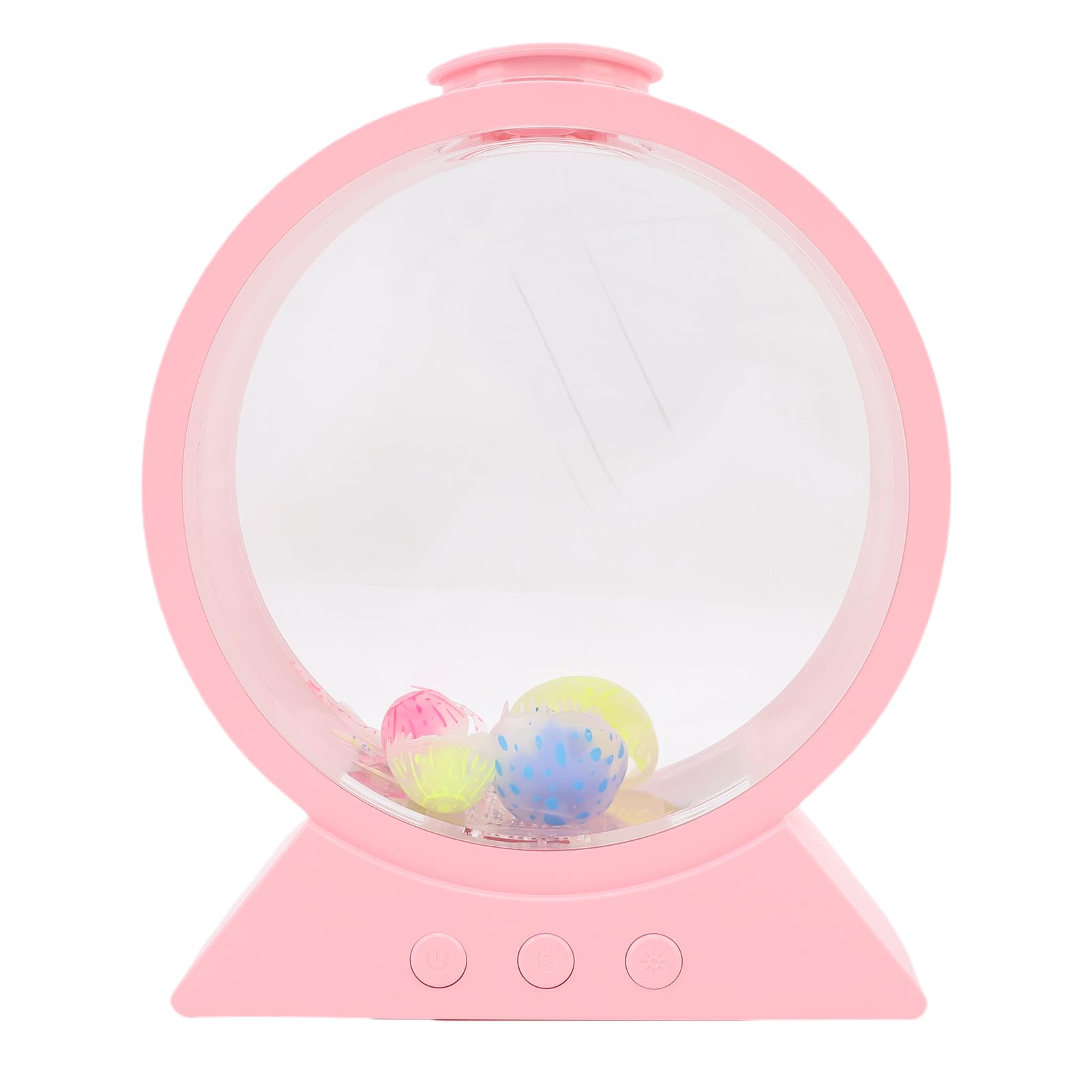 Elprico Lámpara de Medusas, Luz de Pescado de Gelatina de Fantasía LED, 7 Colores Decoraciones de Lámpara de Mesa de Medusas, Luz Redonda de Acuarios Nocturnos para Decoración de la