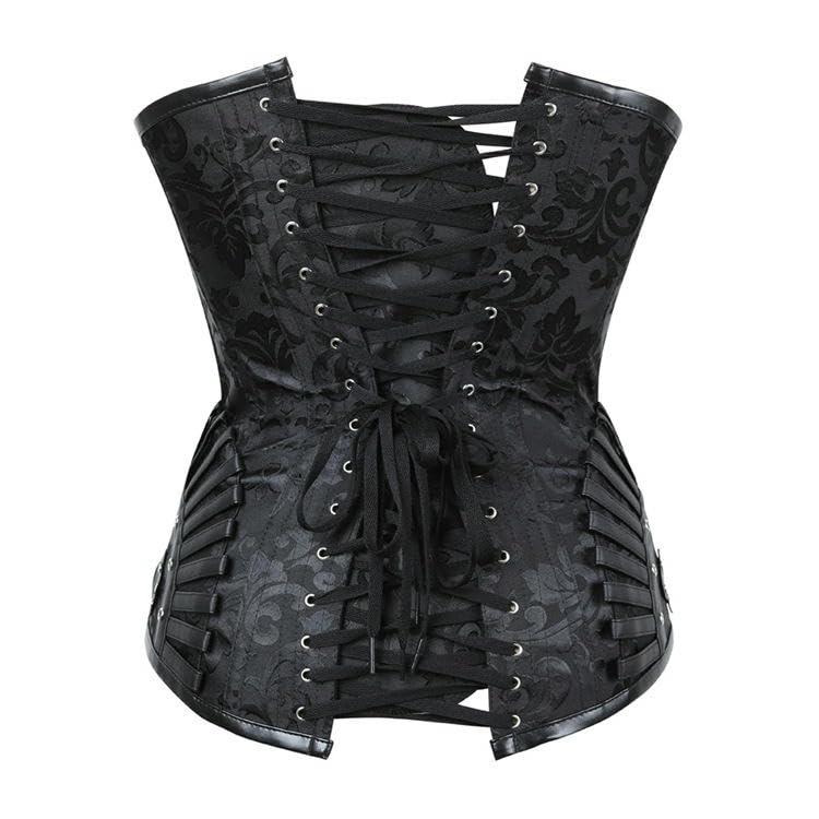 Corsetto Corsetto in Osso d'Acciaio Gotico Palazzo retrò Moda Donna