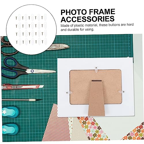 Image of Generic 2sets Picture Frame Turn Button Clips Backing Fasteners for Hanging Photos Art and Projects Picture Frame Hardware for