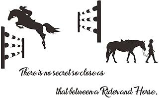 ANFRJJI Horseback Riding Wall Decal Sticker horse Quotes 