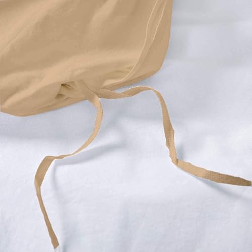 Miniatura 10 de Juego de funda de edredón de 3 piezas, 100 % algodón egipcio, 600 hilos, funda de edredón de lujo con cierre de cremallera y 4 lazos en las