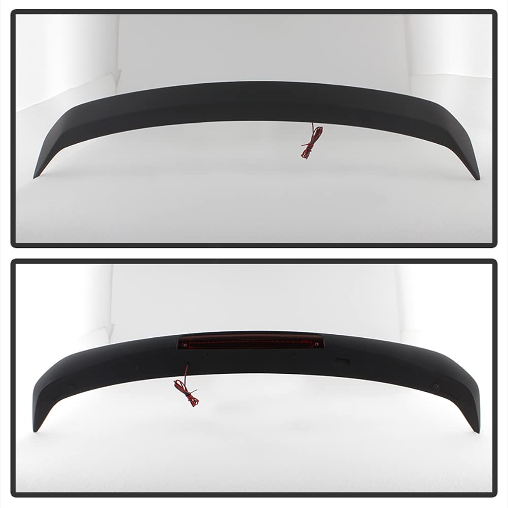 VIPMOTOZ Paintable Rear Trunk Lip Spoiler Wing With LED Brake Light Compatible With 2016-2018 Compatible with Nissan Altima