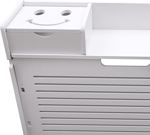 Miniatura 6 de YIYIBYUS Armario de almacenamiento de zapatos con 2 abatibles para entrada, zapatero moderno con puertas, organizador de almacenamiento de zapatos