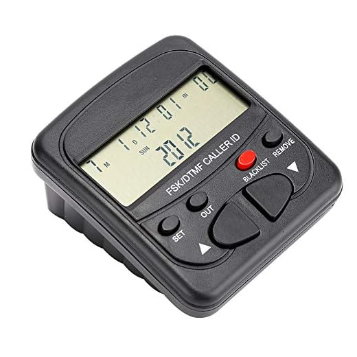 Topiky Bloqueur d'appel téléphonique, bloqueur d'appels à Double système Compatible avec Le téléphone CID pour Les téléphones Fixes -16 Nombre d'affichage du numéro