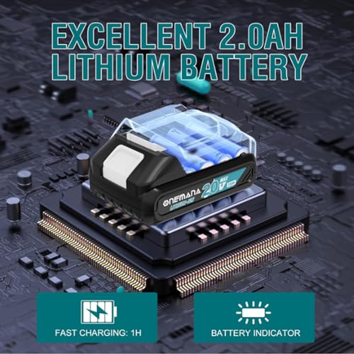 Cordless Bandsaw, ONEMANA 20V Brushless Power Band Saw, 2.5" Deep Cut Metal Bandsaws, 6 Speeds Portable Bandsaw for Cutting Metal, Pipe, Conduit (Battery Included) 6 Cordless Bandsaw, ONEMANA 20V Brushless Power Band Saw, 2.5" Deep Cut Metal Bandsaws, 6 Speeds Portable Bandsaw for Cutting Metal, Pipe, Conduit (Battery Included) - Image 6