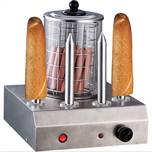 Syntrox Germany Edelstahl Hot Dog Maker 4 Spieße