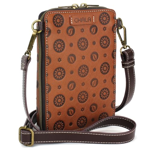 Image of CHALA Snap Crossbody RFID Protected Women Faux Leather Cellphone Purse with Adjustable Crossbody Strap