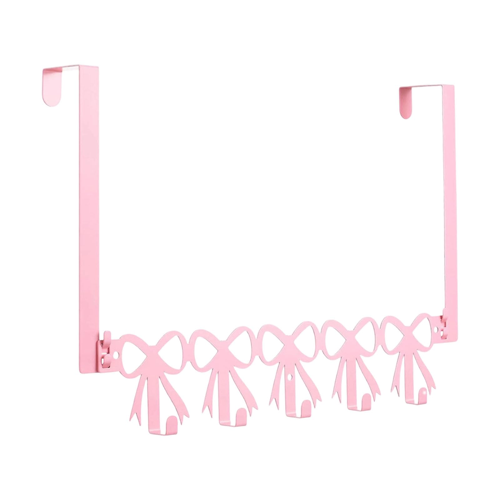 Kaeltsyn Bow Tie Practical Versatile Over Door Hook For Bedroom Bathroom Metal Hanger For Hanging Clothes Towels Hook