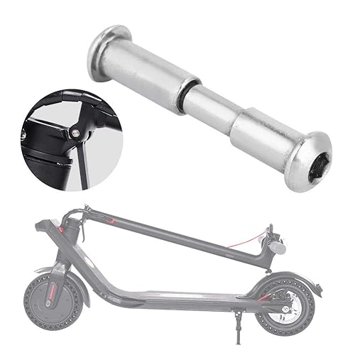 Miniatura 2 de Tbest Perno de scooter de acero al carbono, cabeza plana, rosca derecha, plata, 1 unidad, compatible con M365