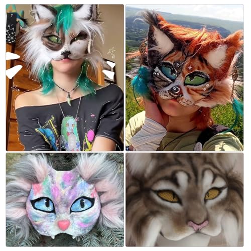 12 Pack Eye Mesh, 12 Color Eye Mesh for Therian Mask, 7.87 x 5.91 Inch DIY Therian Mask Kit for Furries Cosplay, Props, Fursuits, Craft Making