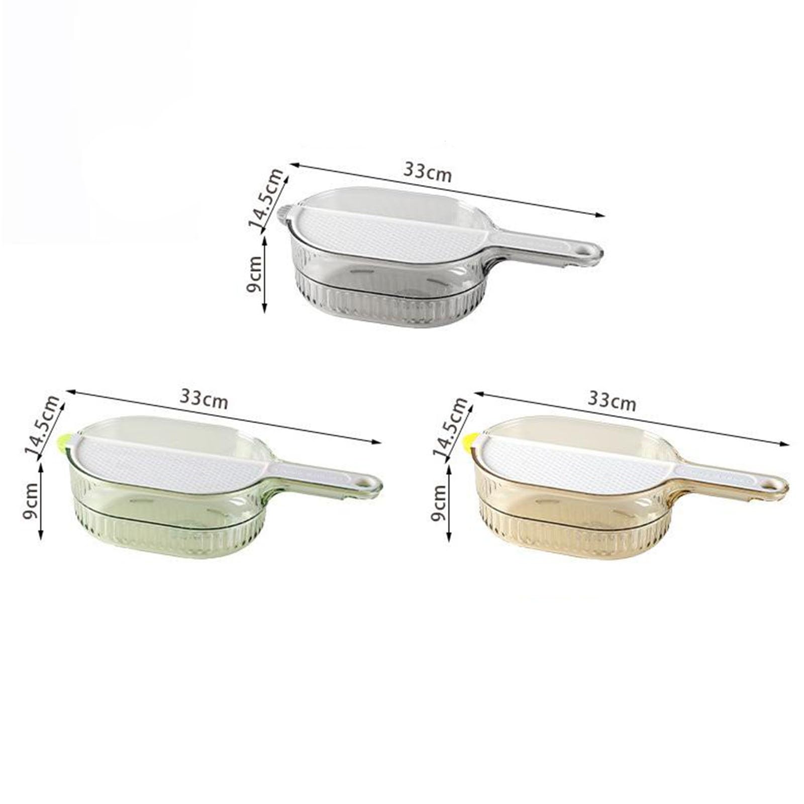 Colador de Verduras, Cesta de arroz for Cocina, Cesta escurridora de Verduras y Frutas, Cuenco for Lavar arroz para Remojar(Jaune)