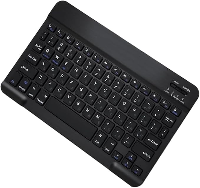 Keyboard Case for iPad 9th 10.2 ich (7th, 8th, and 9th Gen) Transparent 360°Rotating Keyboard Case with Multi-Touch Trackpad 7-Color Backlit Keyboard for 10.2” iPad 9th/8th/7th Gen Black