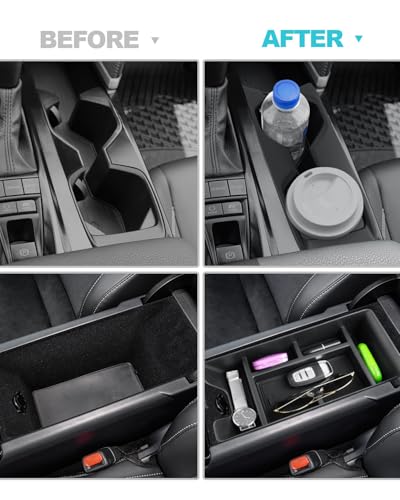 Image of CDEFG 2Pcs for 2025 2026 Toyota Camry Center Console Organizer for 2025 2026 Toyota Camry Accessories Middle Console Organizer Armrest Storage Box & Cup Holder