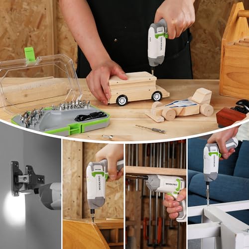 WORKPRO Powerful 3.6V Cordless Eccentric Electric Screwdriver Set with 240 RPM 7Nm High-Torque Motor | Versatile Mini Drill with 24-Piece Bit Set | Perfect for DIY Projects and Home Repairs 9 WORKPRO Powerful 3.6V Cordless Eccentric Electric Screwdriver Set with 240 RPM 7Nm High-Torque Motor | Versatile Mini Drill with 24-Piece Bit Set | Perfect for DIY Projects and Home Repairs - Image 9