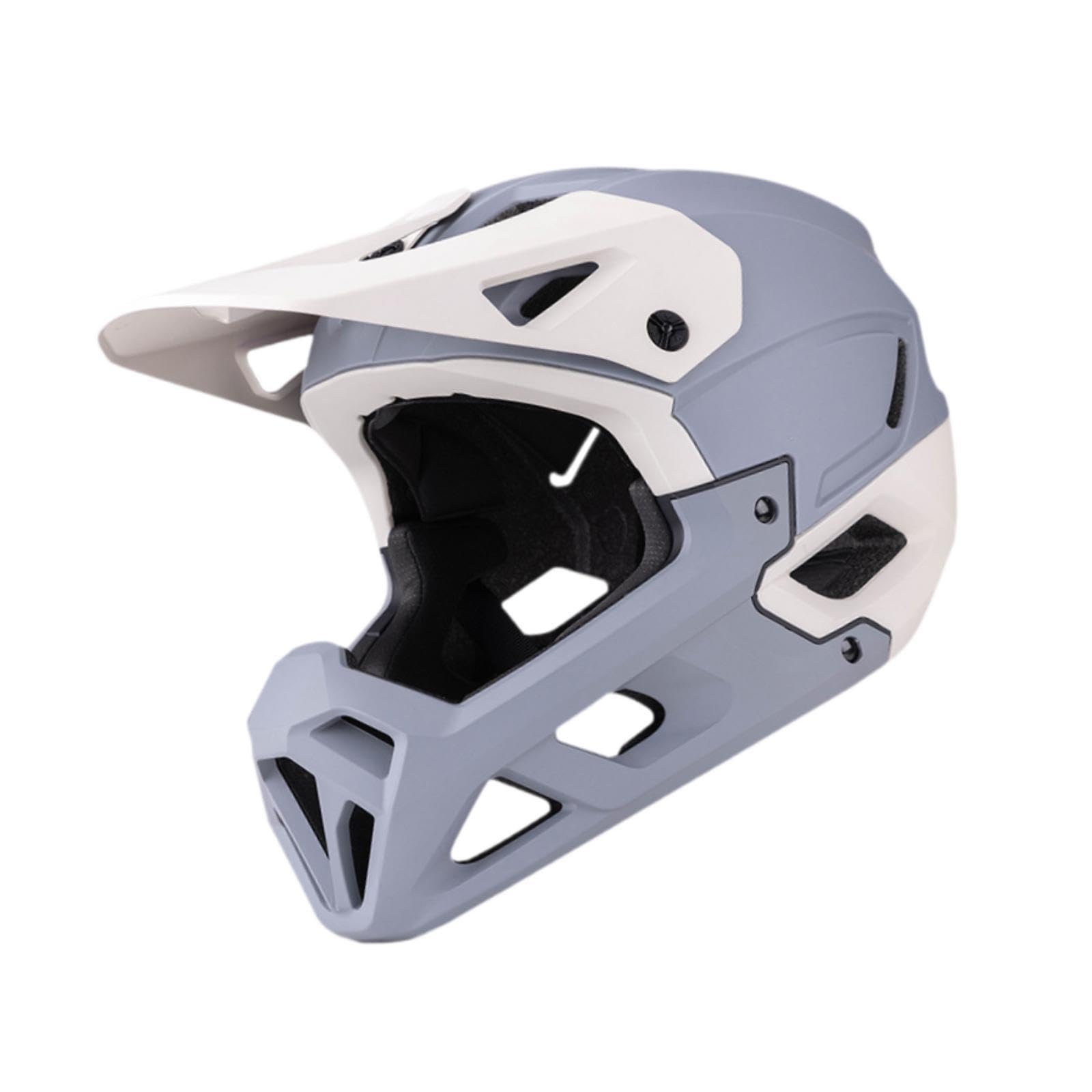 Casco Integrale da Bici con Visiera Parasole, Adatto per Mountain Bike E Ciclismo su Strada, Design Regolabile.