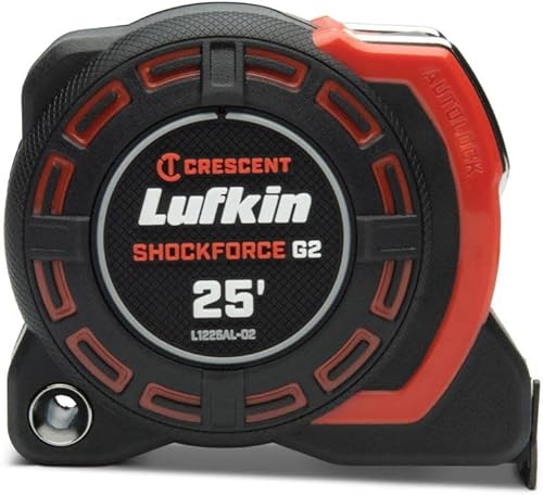 Lufkin Shockforce G2 L1225ALCME-02 - Cinta métrica de bloqueo automático de 26 pies