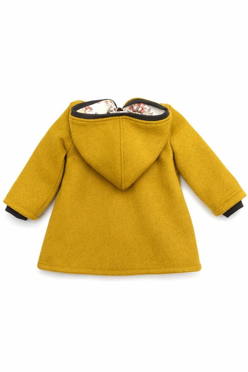 Lilakind“ Wollwalk Kinder-Mantel mit Taschen Walk Kapuzen Jacke Jerseyfutter Gr. 74-140 - Made in Germany