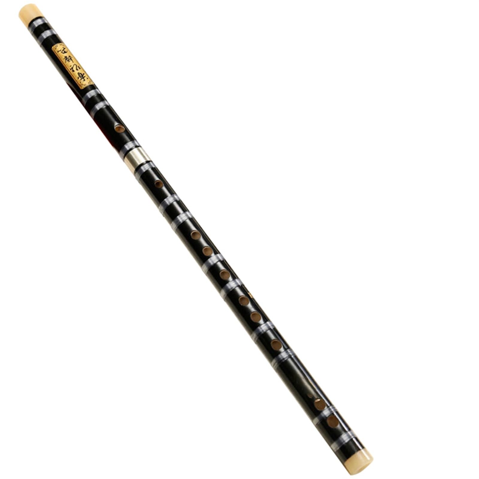 Bambusowy flet czarny profesjonalny flet poprzeczny dla początkujących w F Key National Wind Instrument Łatwy do gry i nauki