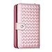 Urvoix iPhone 6 / iPhone 6S Case, Woven Skin Leather Zipper Wallet Detachable/Separable Magnetic Back Shell Cover w/ Hand Strap, Card Slots for iPhone6/6S (4.7