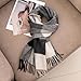 Roontin Winter Scarf for Women – Oversized Warm Womens Scarf Long Plaid Wraps, Fashion Big Grid Tassel Plaid Shawl Soft Cashmere-Like Blanket Scarves, Stylish Winter Gifts for Ladies & Girls