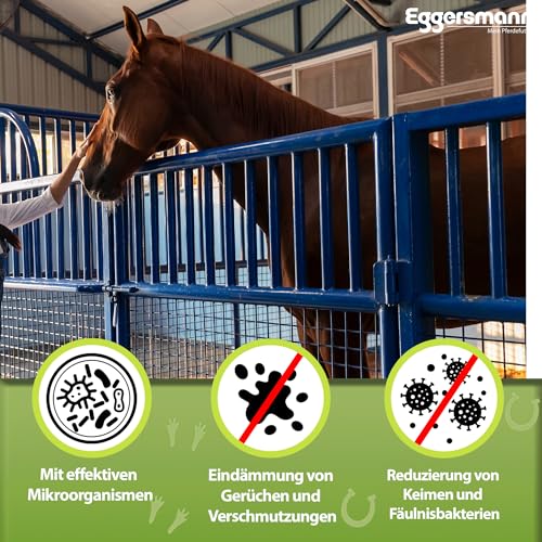 Eggersmann Mein Pferdefutter EMH Stall Hygiene 5 l - Flüssigkonzentrat für den Stall - Reiniger zur Verdrängung von Keimen, unangenehmen Gerüchen & Verschmutzungen - Deutsche Herstellung
