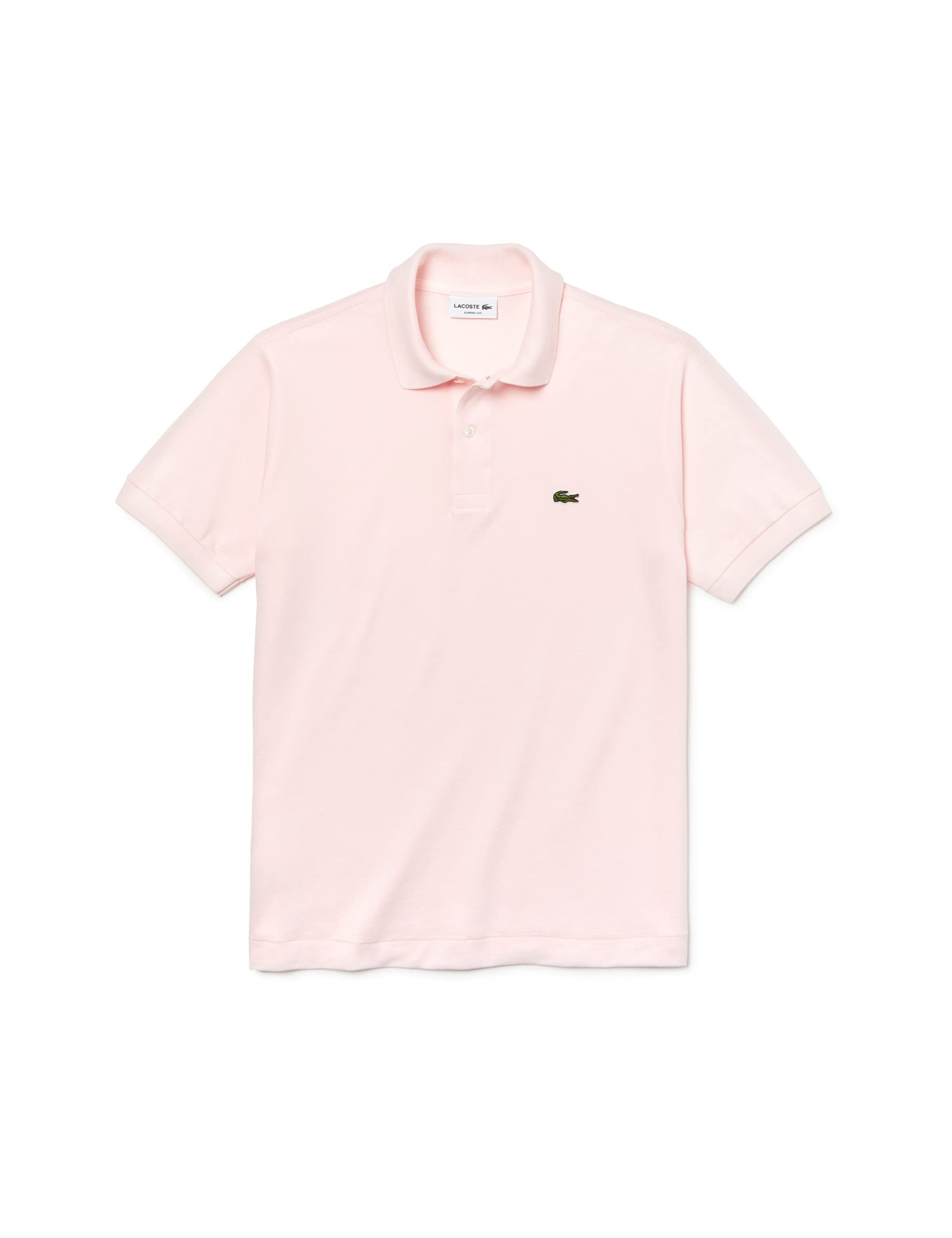 Lacoste Men's Pink Polo Shirts, M, L.12.12 Classic Fit Polo