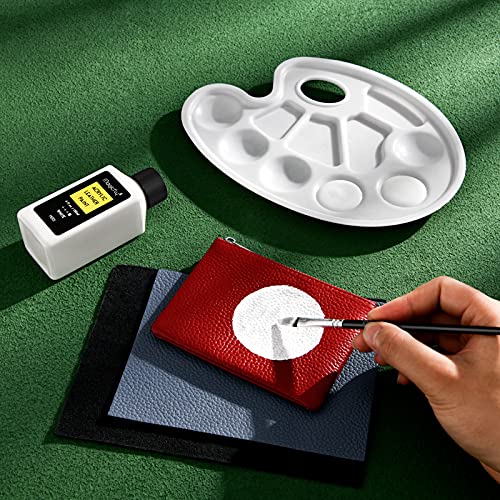 Magicfly Leather Paint Kit, Bianco 120 ml, con 1