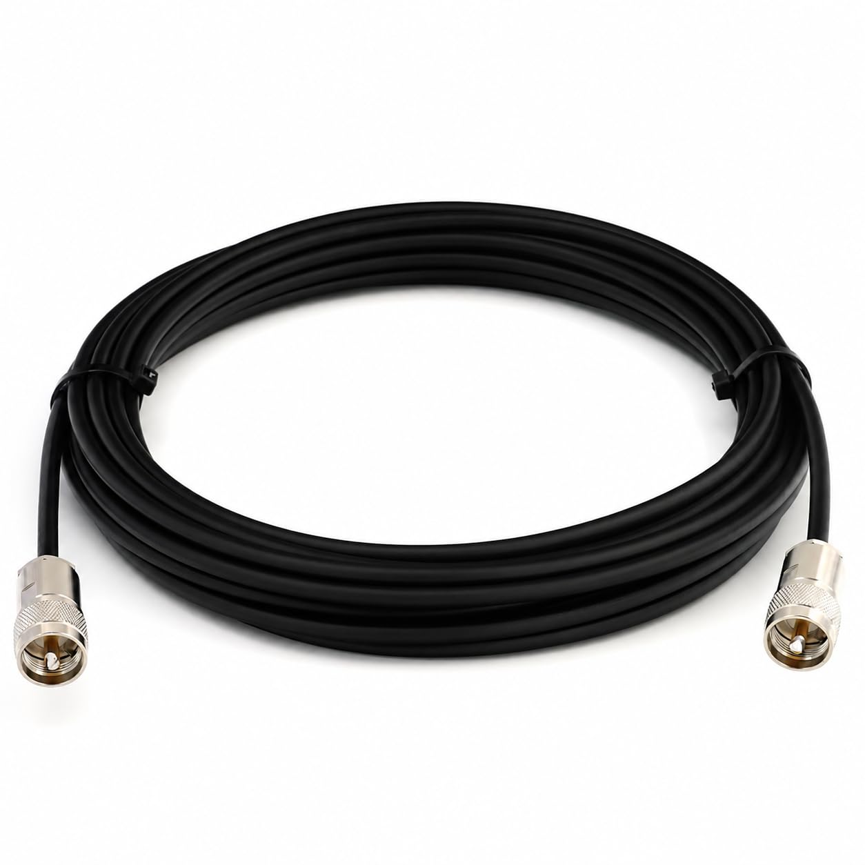 30 m PL259 auf PL259 UHF RG8X CB Koaxialkabel — UHF Stecker auf Stecker Koaxial-Verlängerung 50 Ohm — für HAM CB Funk Antenne SWR-Meter Amateurfunk Kurzwelle RF