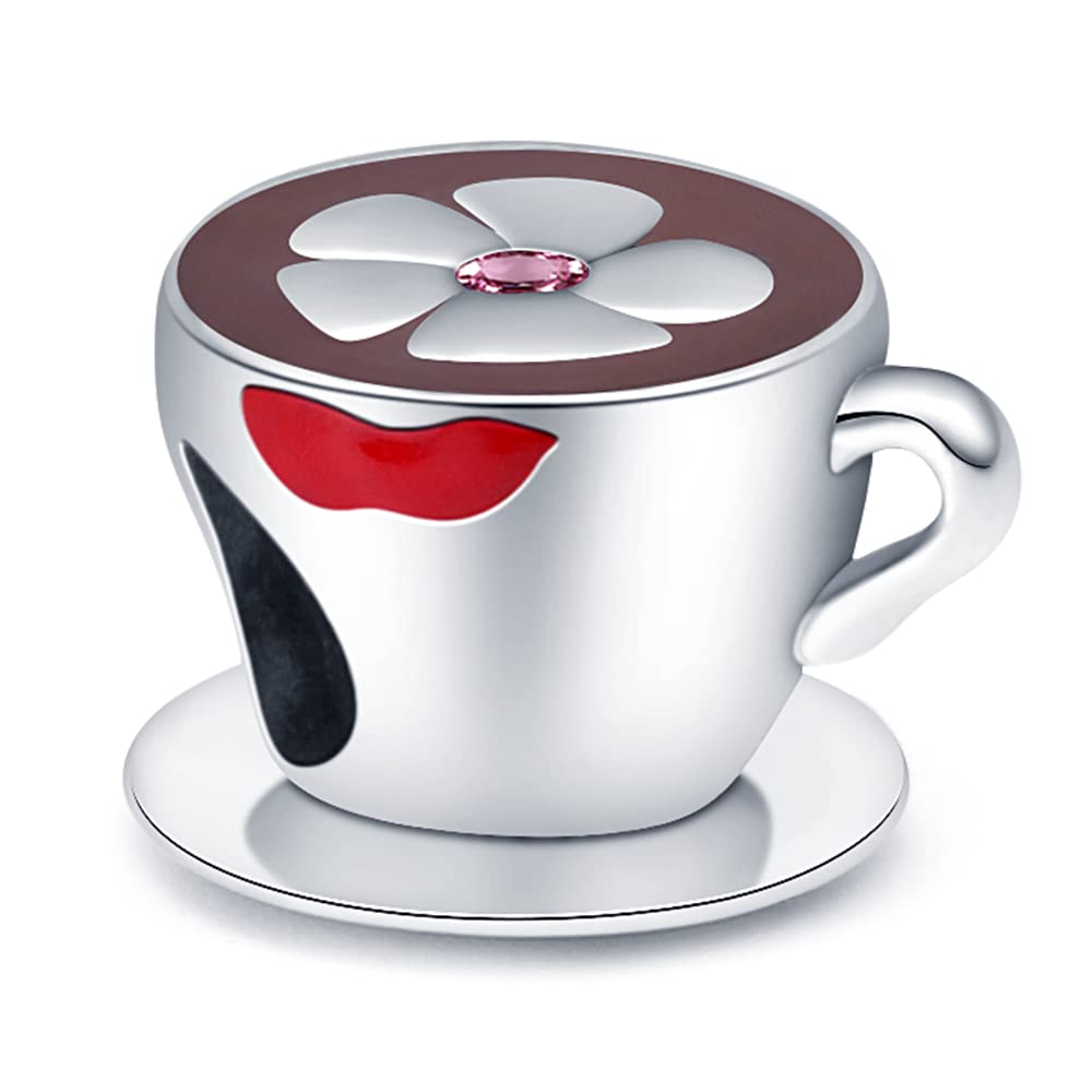 Pandach Damen Charm Anhänger für Armband 925 Sterling Silber Charms Beads passend für Armband und Halskette, Kompatibel mit Europäischen Armbänder für Frauen Mädchen