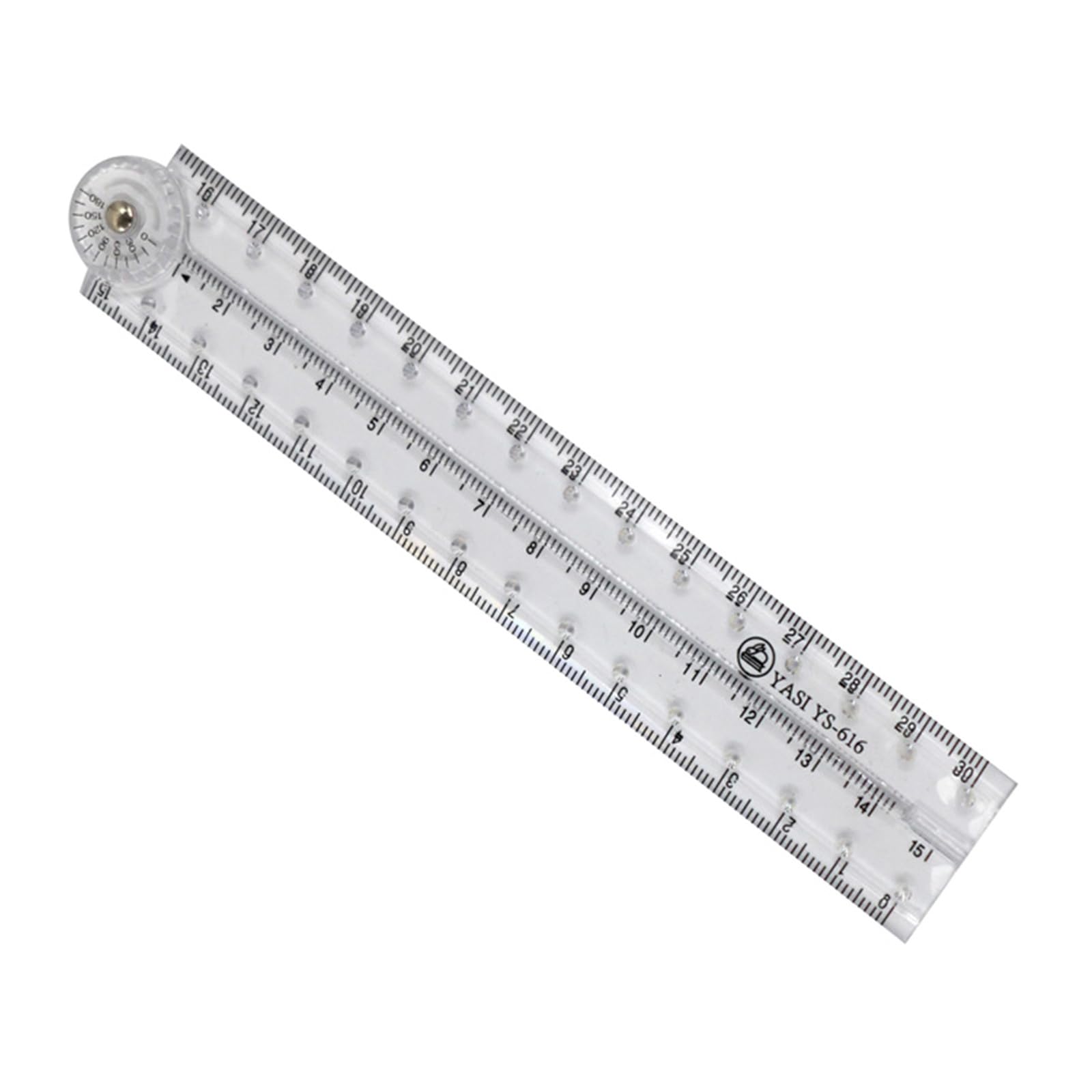 Hdoytxxm Clear 3Pcs / Set Foldable Straight Ruler, 30Cm Geometry Flexible Measuring Drawing Foldable Rulers Folding
