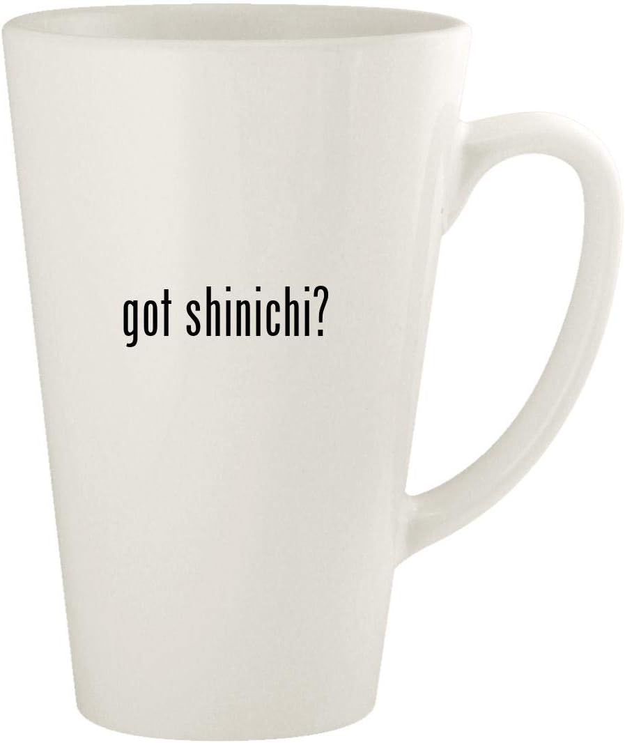 got shinichi? - 17oz Ceramic Latte Coffee Mug Cup, White