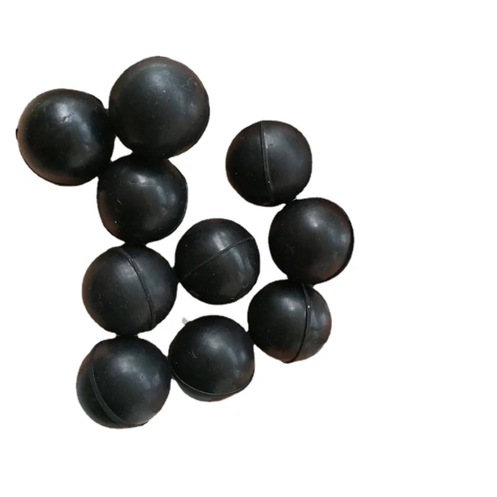 Bola de goma sintética sólida de 2mm a 30mm de diámetro, 50 Uds., bola de goma de sellado, bola de goma sintética con línea de molde pequeña (Tamaño : 20mm 50Pcs)