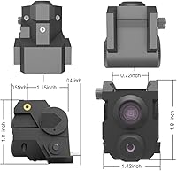 Vista 4 de USA Laspur Mini Tactical Sub Compact Rail Mount Laser Sight con luz LED CREE de alto lumen Combo integrado con luz estroboscópica