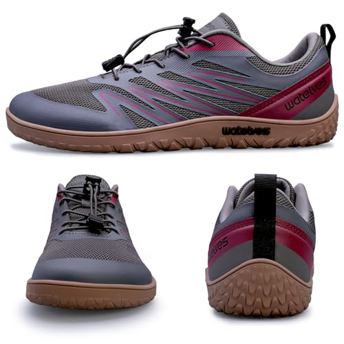 Image of WateLves Barefoot Shoes Men Women Wide Width Minimalist Zero Drop Shoes Trail Running Walking Sneakers