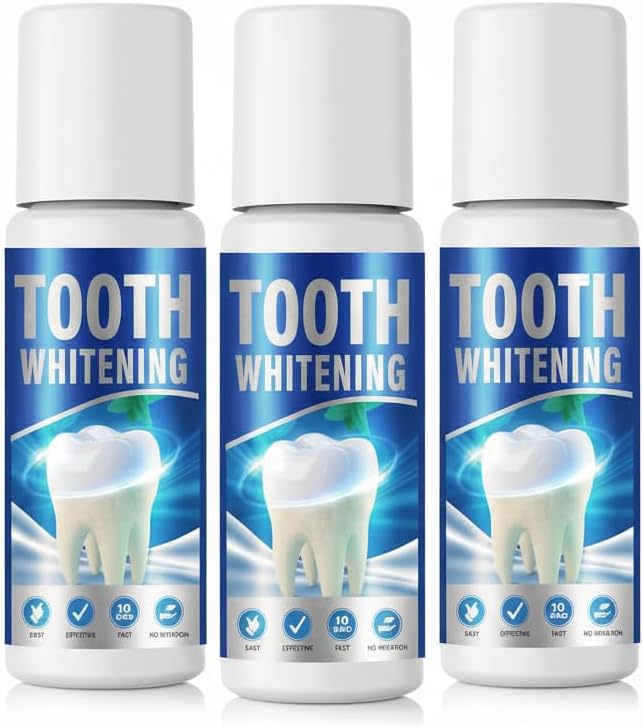 3Pcs Tooth Paint, Instant Tooth Polish for Teeth Whitening, Teeth Whitener for Brightening and Whitening Teeth Effortlessly, Non Irritating Formula for Sensitive Teeth Daily Us