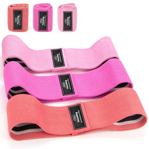 Image of Resistance Bands Sets Portable Exercise Loops for Legs and Hip 3 Resistance Level Workout Weight Bands with Non-Slip Design Workout Flexbands for Home Gym Office Yoga Pilates