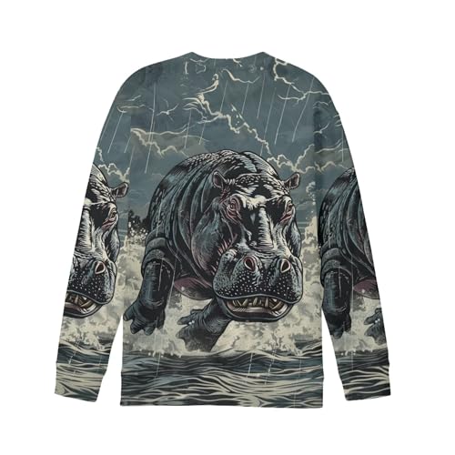 Sweatshirt for Boys Casual Cool Graphic Crewneck Sweatshirts Vacation Soft Comfy Pullover Kids Fall Long Sleeve Top2