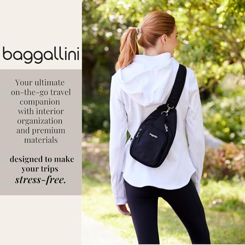 Image of Baggallini Women's Central Park Sling 12 inchx7 inch Crossbody Bag W /Convertible Adjustable Shoulder Strap