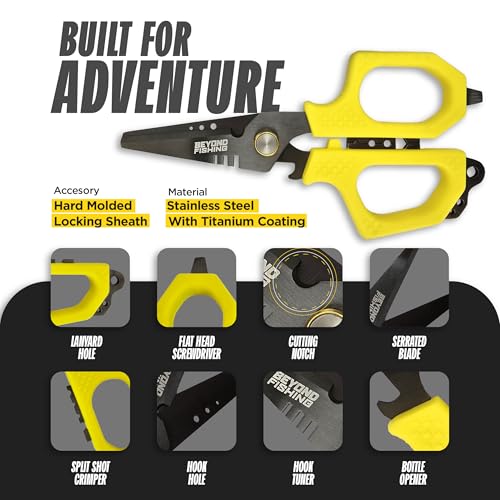 Beyond Fishing Pro Shears 6.5 in - Yellow - image 2