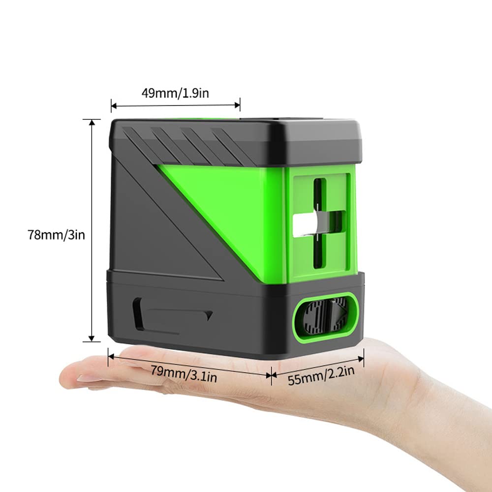 Nivel Láser Geevorks Niveau Laser Vert Autonivelante 15m Nivel Láser Manual/Automático IP54 Palanca Láser Regulable para Interior/Exterior