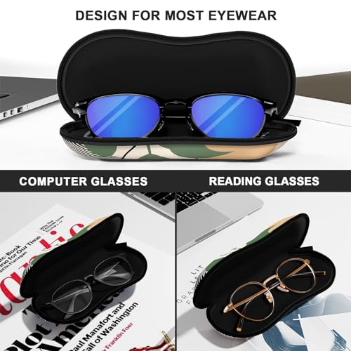 Image of Sunglasses Soft Case, Ultra Light Portable Neoprene Zipper Glasses Case for Men Women