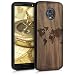 Produktbild kwmobile Schutzhülle kompatibel mit Motorola Moto G6 - Hülle TPU Bumper - Travel Umriss Dunkelbraun