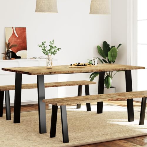 Xichuzi Mesa de Comedor Madera Maciza de Acacia 150x90x75 cm, Mesa Cocina, Mesa Salon Comedor, Mueble Comedor, Mesa Auxiliares, Mesita Comedor, Mesa Multifuncional
